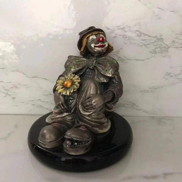 Argenti Hand Painted Silver Clown Italy - Picture 6 of 8